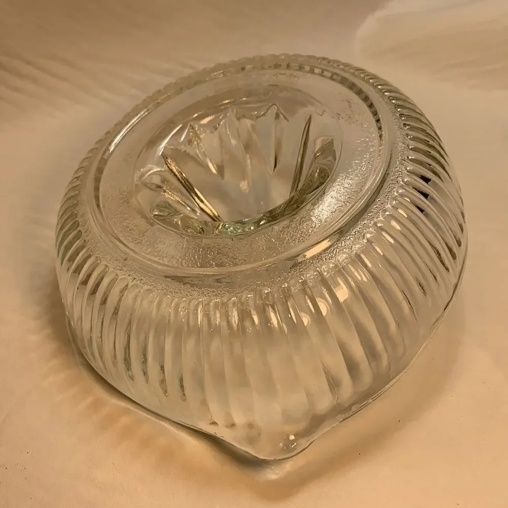 Mid Century Vintage Pressed Glass Juicer Reamer